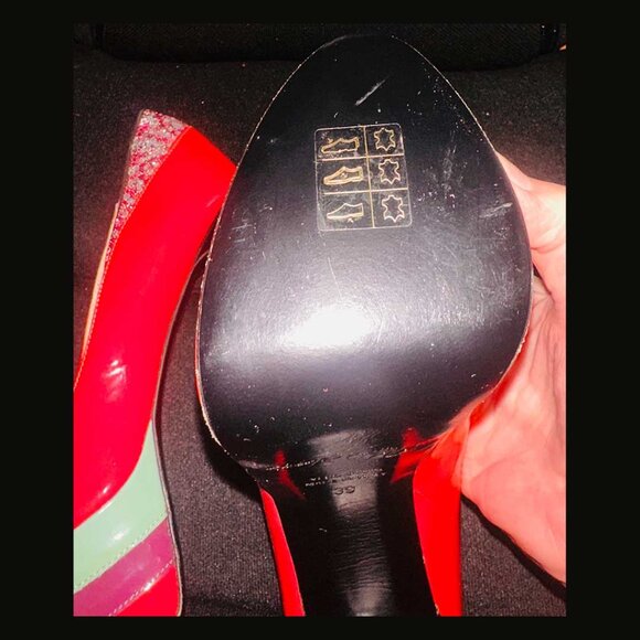 Dare to Dance in These! 6" Pink Patented Leather Stiletto Pumps by Maria Lorenzo - Picture 7 of 11